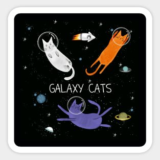 Cats in space. Sticker